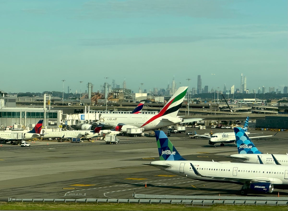Taking off from New York JFK airport