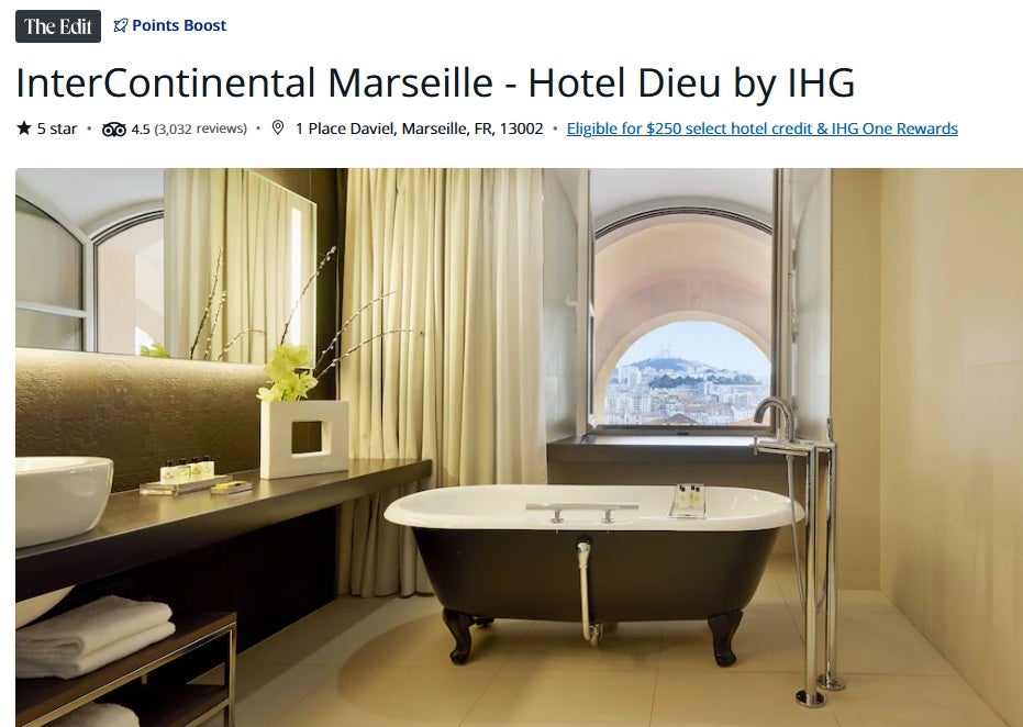 The Edit IHG Intercontinental Marseille Booking