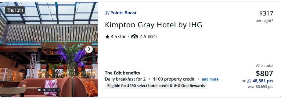 The Edit IHG Kimpton Gray Chicago Booking