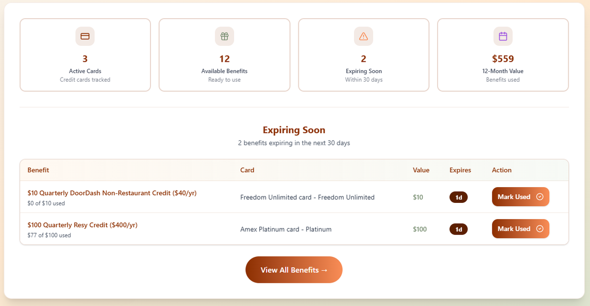 UseYourCredits expiring soon