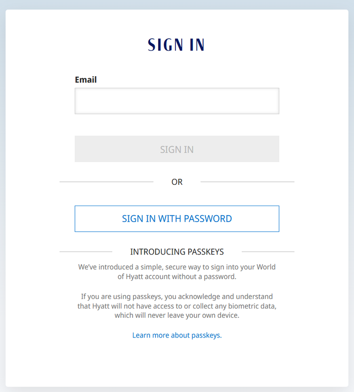 Sign In World of Hyatt World of Hyatt Login
