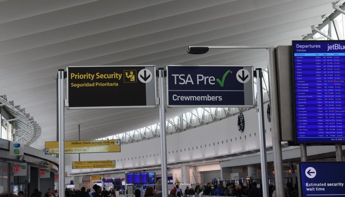 3 TSA PreCheck priority security gate JFK sm