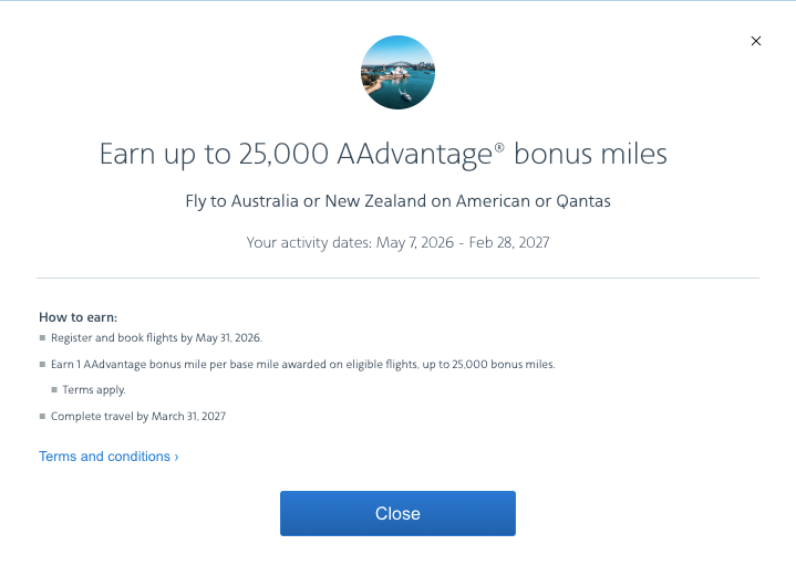 AA NZ and Australia Promo Register Page AA NZ and Australia Promo Register Page