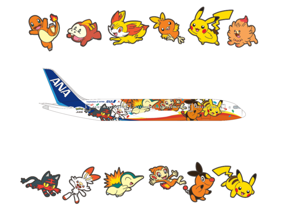 ANA Pokemon Jet Red livery ANA Pokemon Jet Red livery