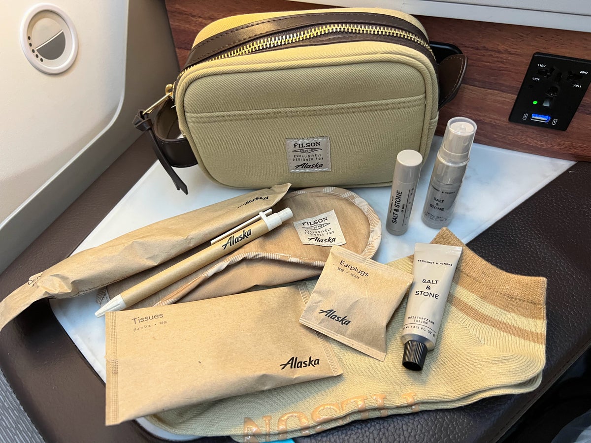 Alaska Airlines Filson amenity kit