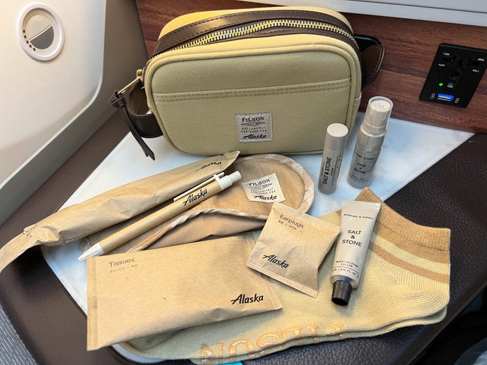 Alaska Airlines Filson amenity kit