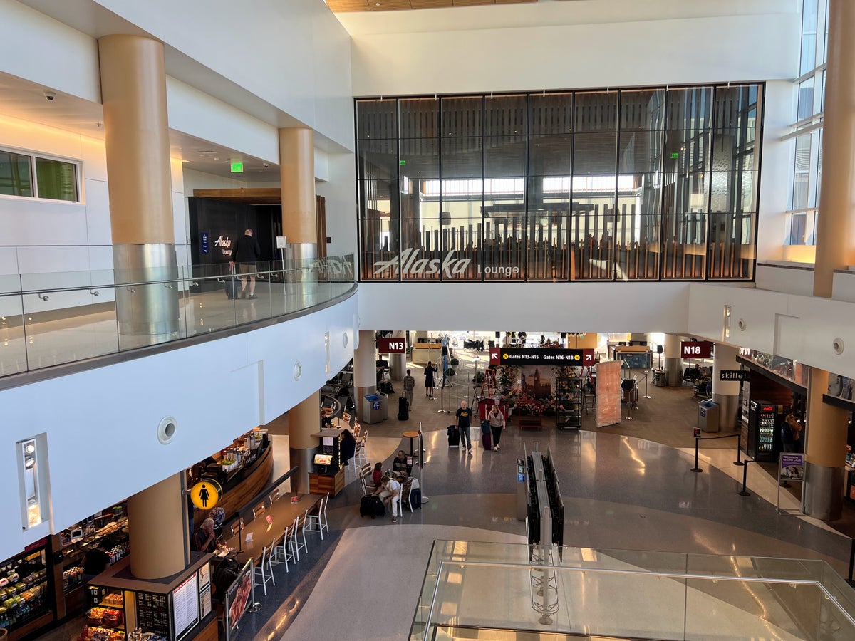 Alaska Airlines Lounge at Seattle Airport exterior
