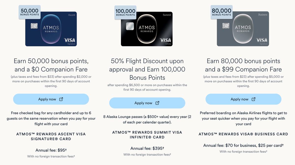 Alaska Atmos Rewards card offers May 2026