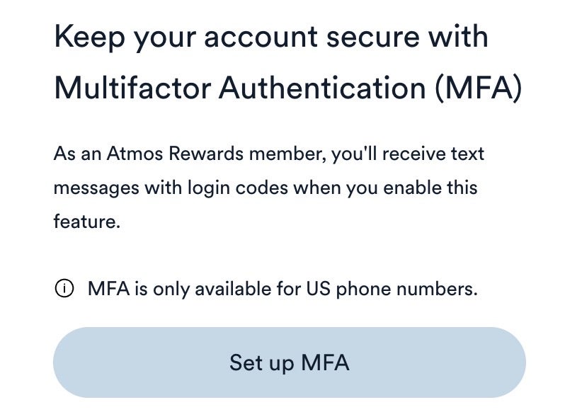 Atmos MFA