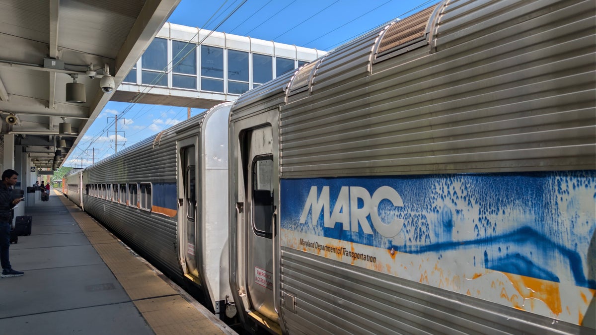 BWI MARC train to Washington, D.C.'s Union Station