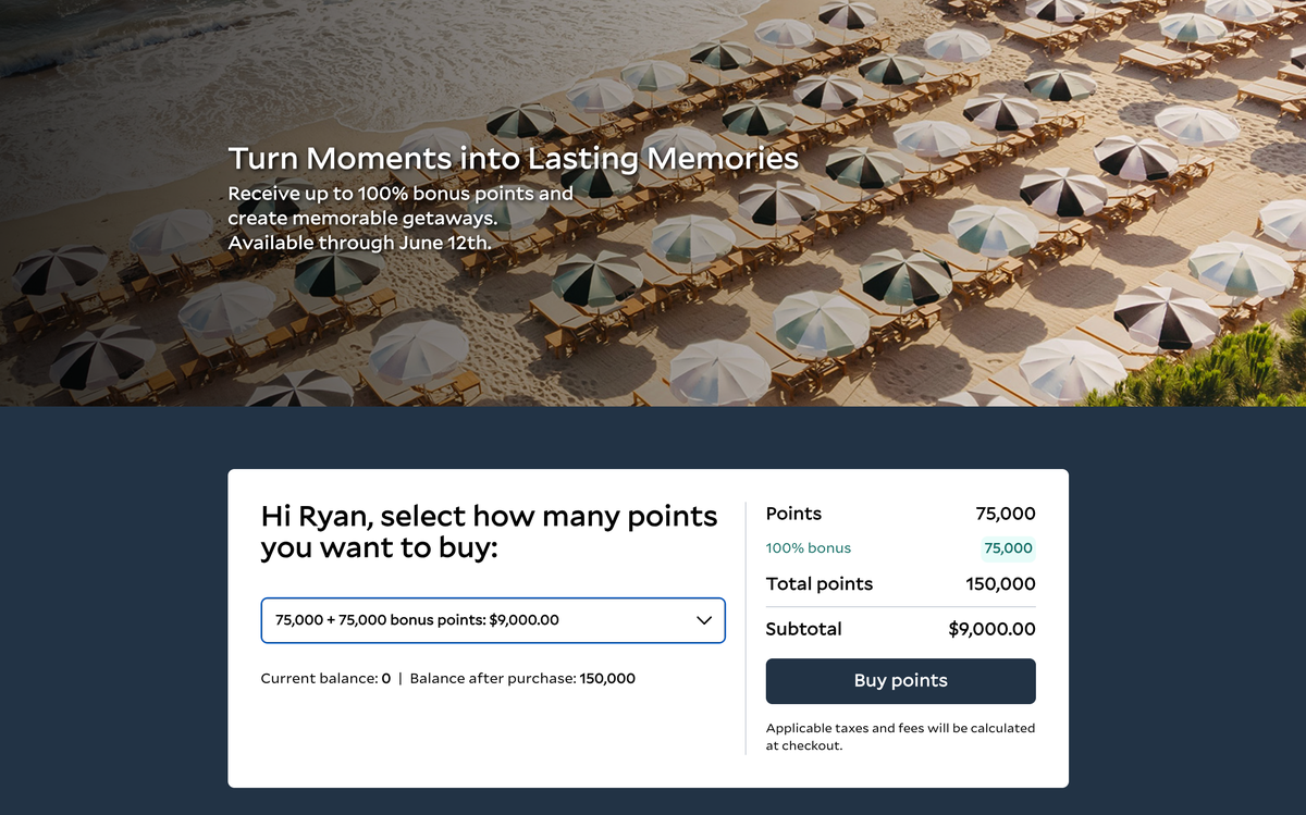 Buy Leaders Club points May 2026