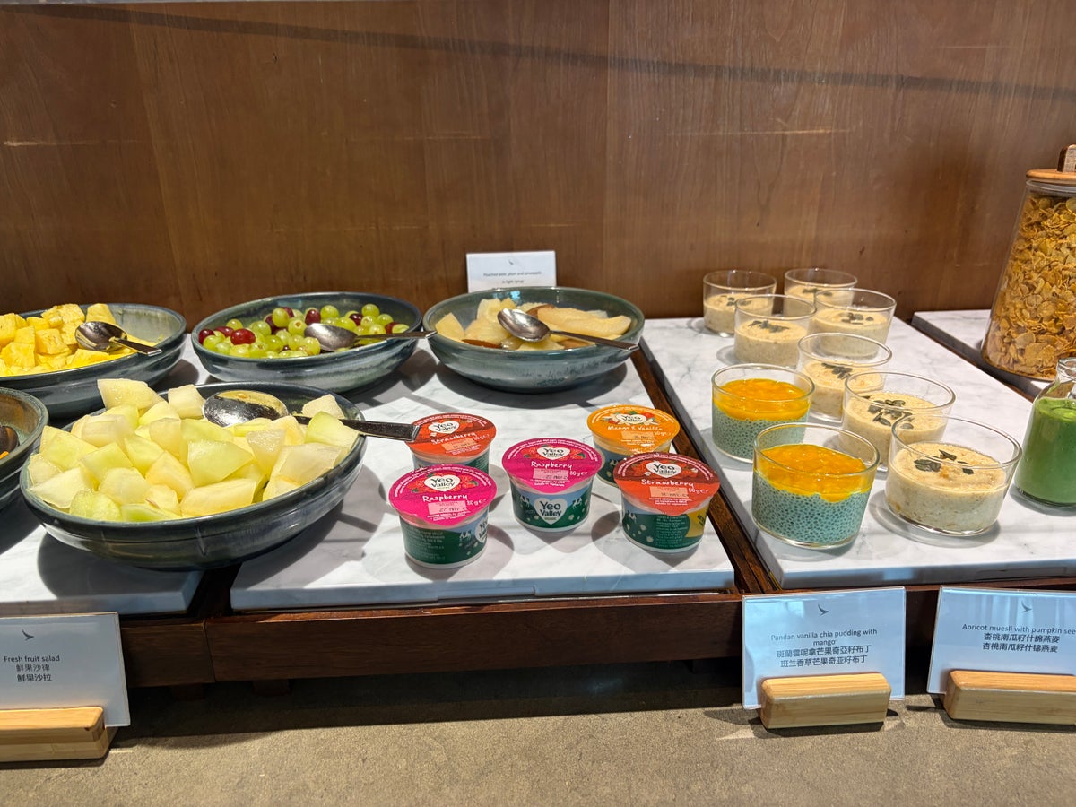 Cathay Pacific Business Class Lounge Snacks