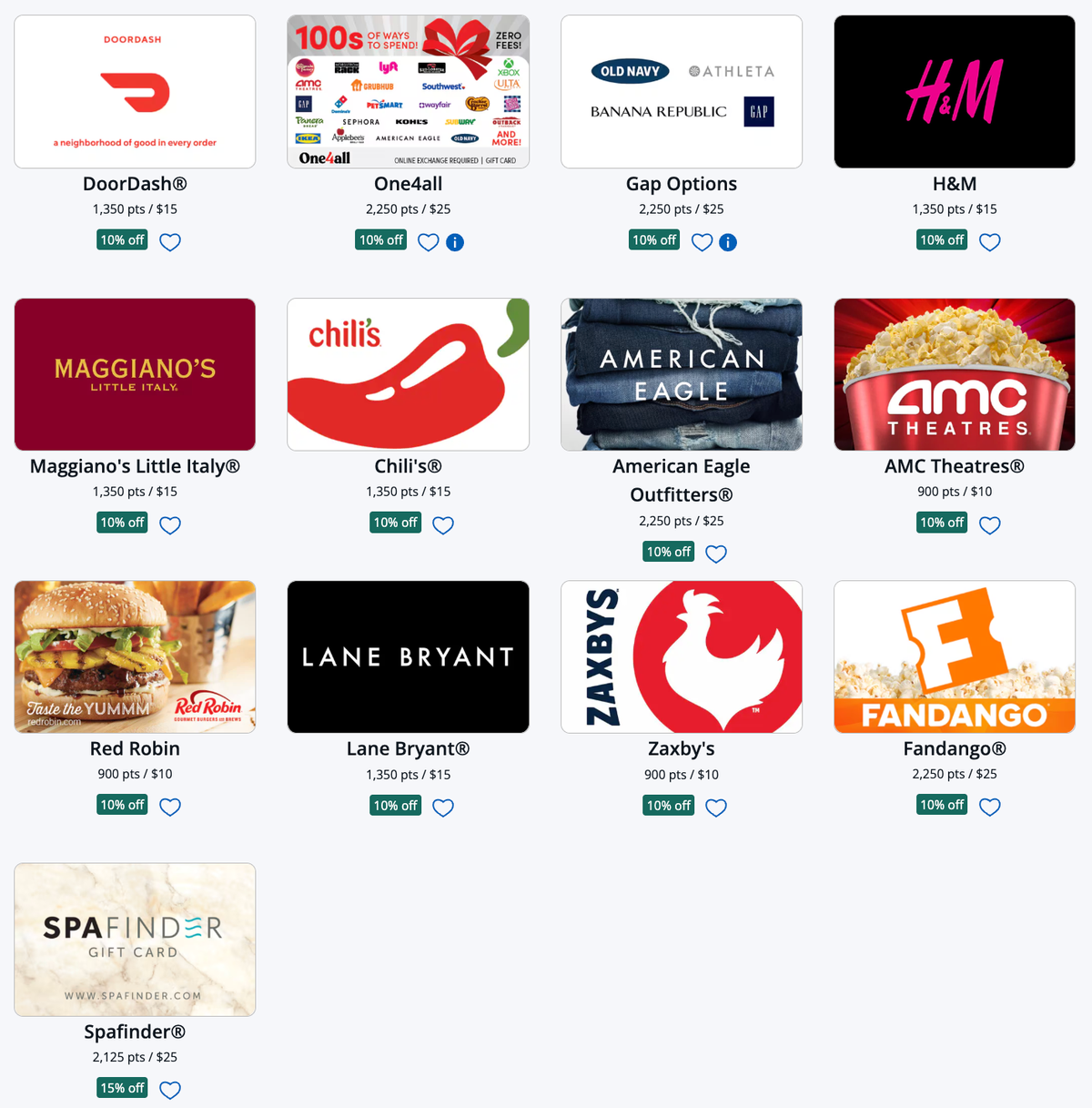 Chase gift card discount May 2026