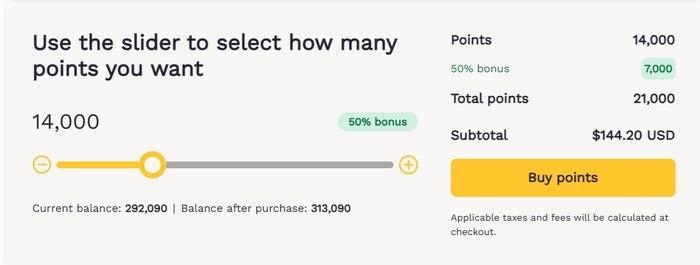 Choice Buy 20K points