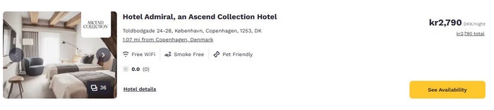 Choice Hotel Admiral Nightly Rate Summer