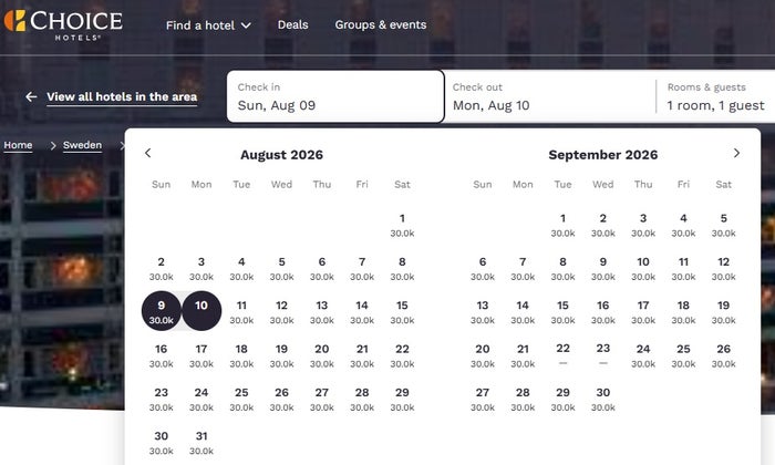 Choice Nordic Light Hotel Stockholm Points Rate Summer