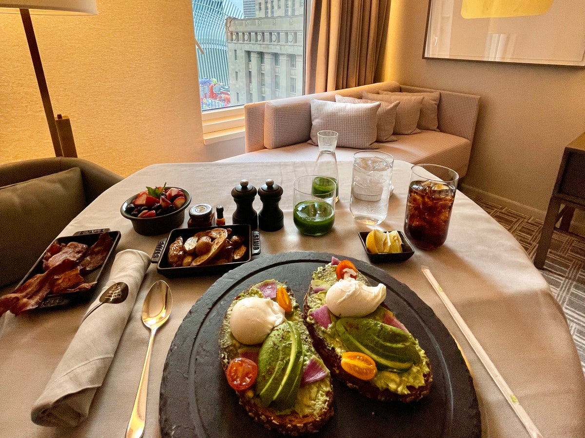 Four Seasons New York Downtown Room Service Breakfast