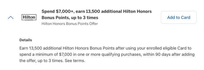 Hilton AMEX OFFER