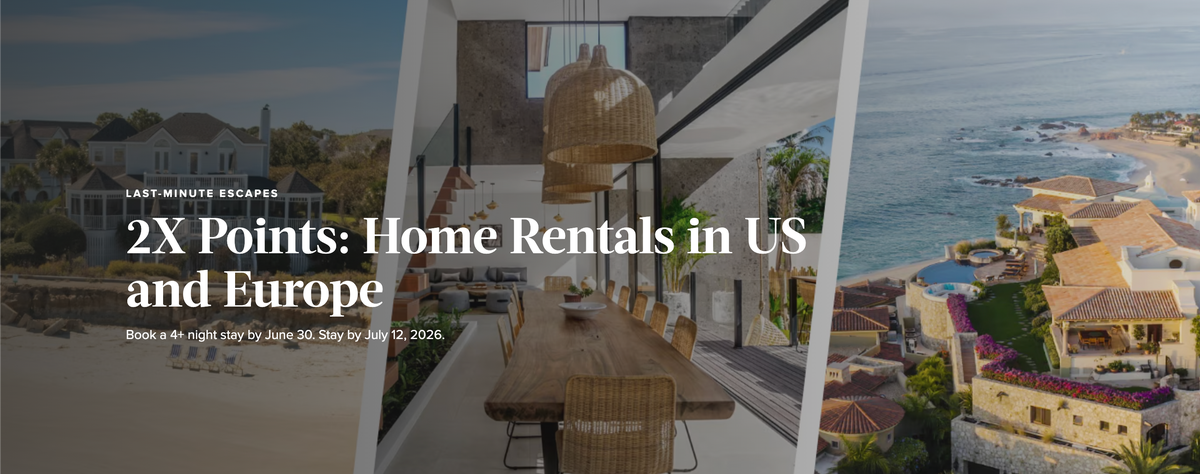 Homes and Villas 3x US Europe promo