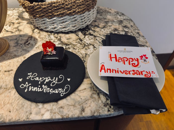 InterContinental Bali Sanur Resort anniversary cake