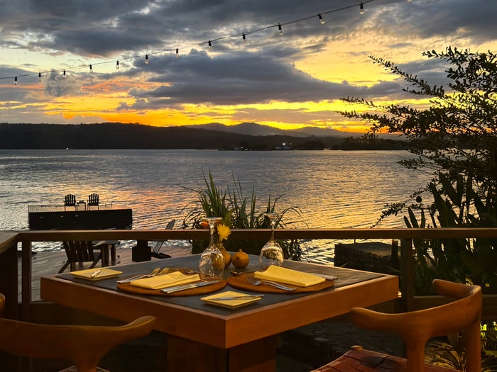 Jicaro Island dinner sunset