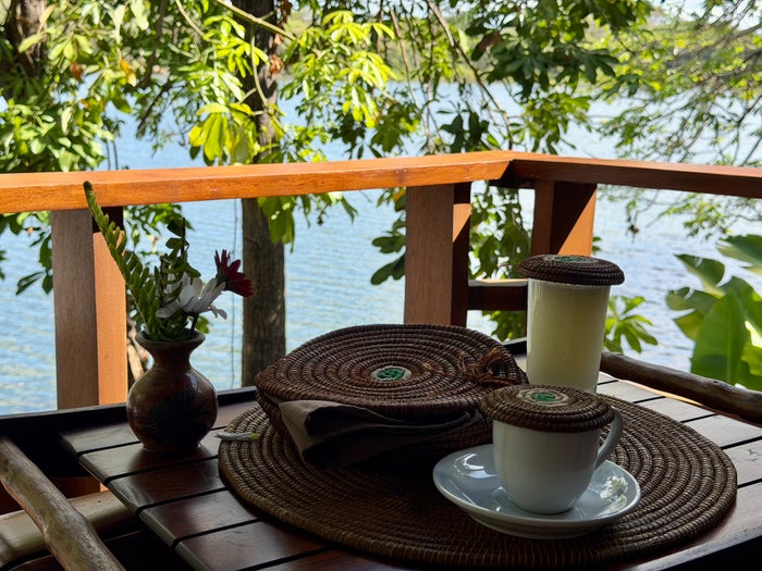 Jicaro Island room morning coffee