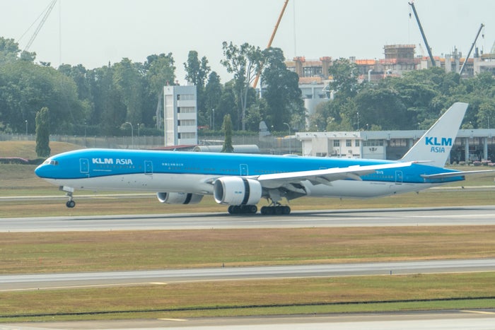KLM Asia 777 300er SIN