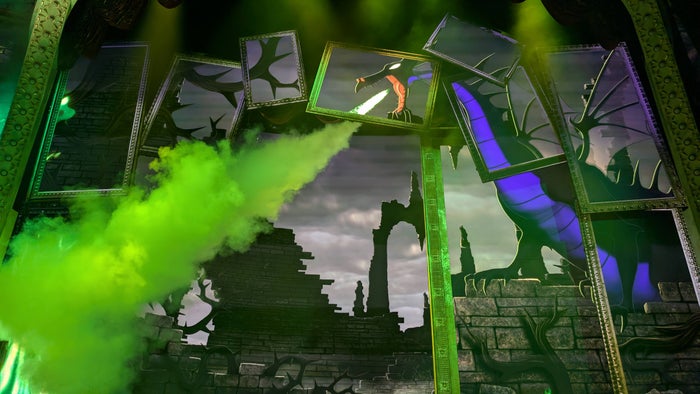 Maleficent’s dragon at Hollywood Studios villains show Maleficent's dragon at Hollywood Studios villains show