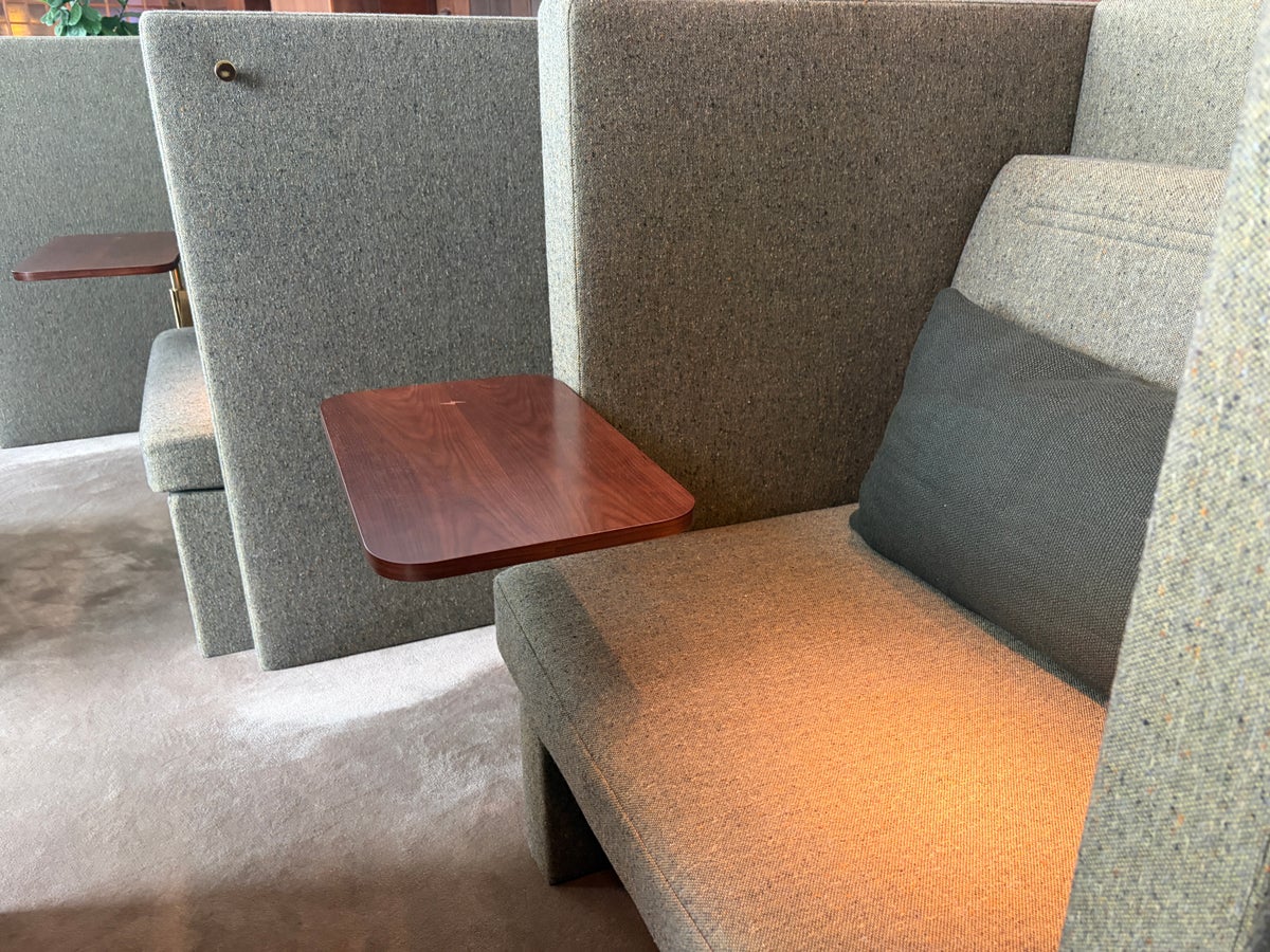 Pod Seating Cathay Pacific Business Lounge LHR Pod Seating Cathay Pacific Business Lounge LHR