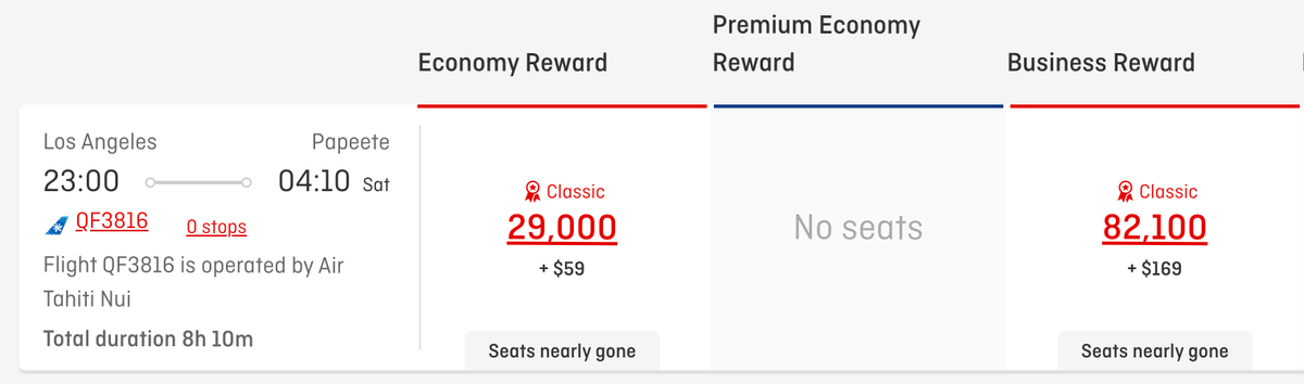 Qantas redemption LAX PPT