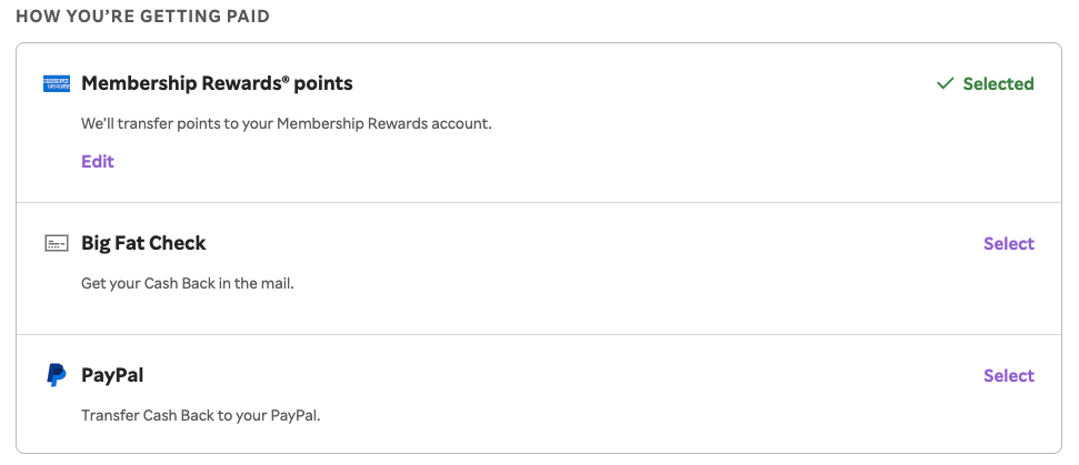 Rakuten payout methods