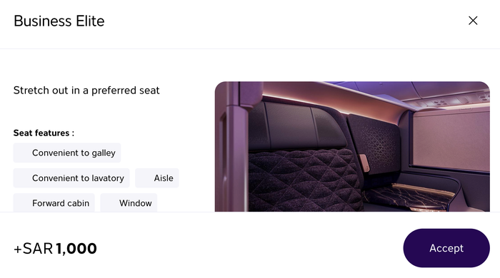 Riyadh Air Business Elite seat charge Riyadh Air Business Elite seat charge