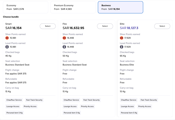 Riyadh Air business class fare types and inclusions Riyadh Air business class fare types and inclusions