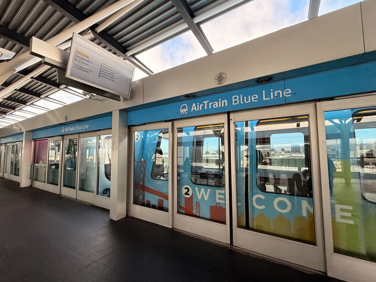 SFO AirTrain Blue Line Terminal 1