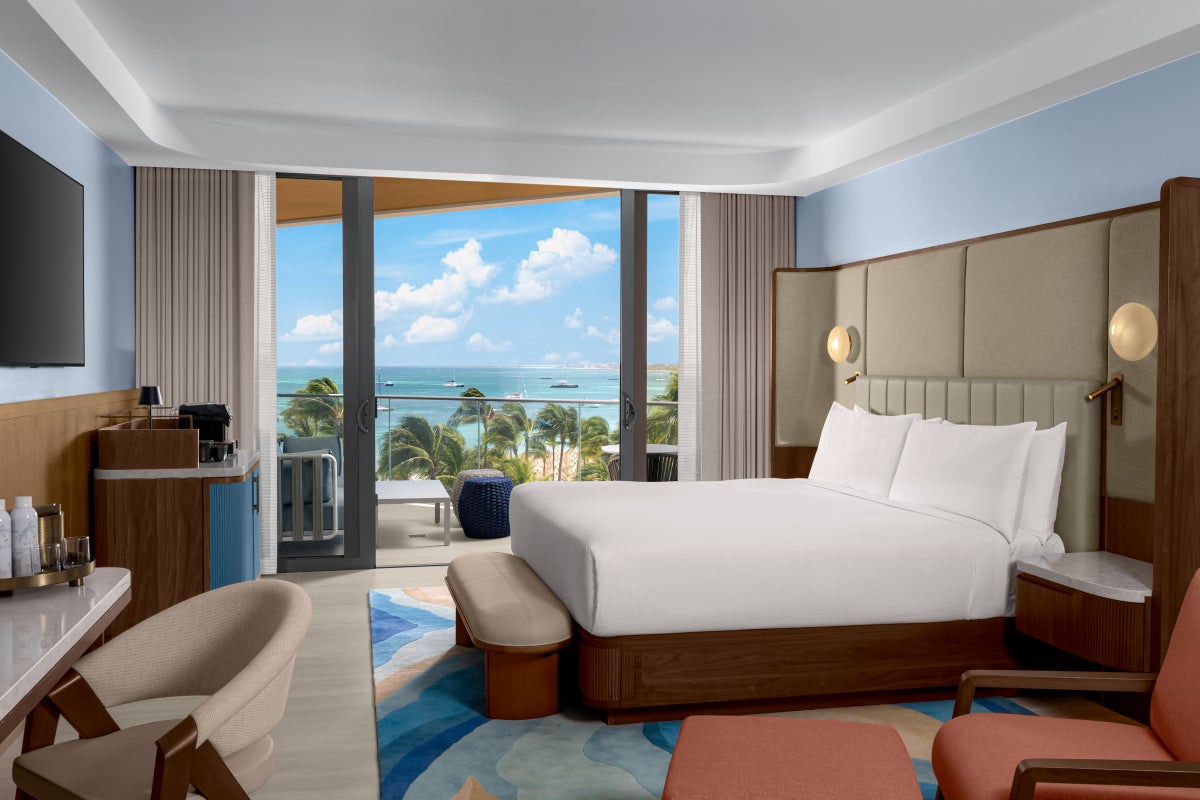 The Westerly Hilton Aruba Caribbean Resort Casino King Ocean View Guest Room