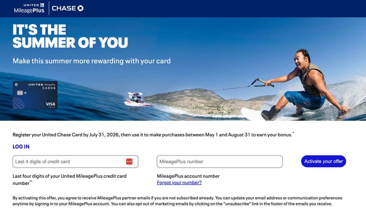 United Summer of You Cardholder Promotion