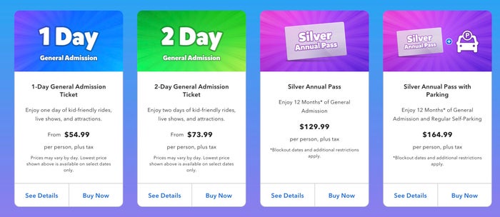 Universal Kids Resort tickets Universal Kids Resort tickets