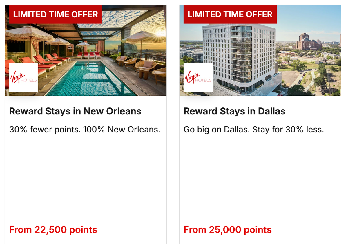 Virgin Hotels US 30 discount May 2026