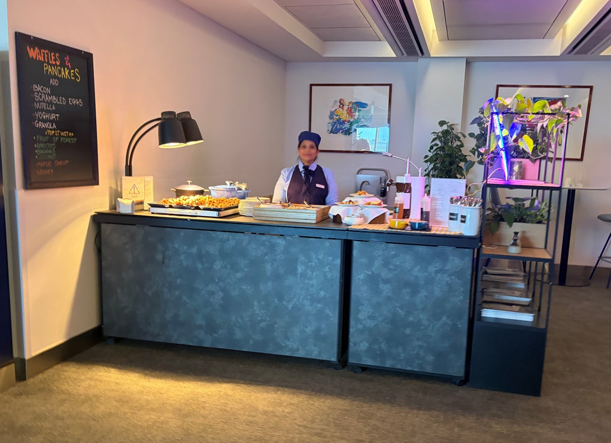 Waffles and Pancakes T3 BA Club Galleries Lounge Heathrow