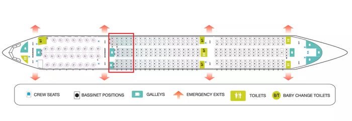 Fiji Airways Airbus A350 900 seat map