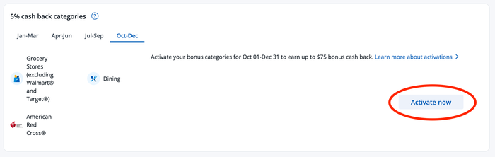 Activate Freedom categories Q4 2026