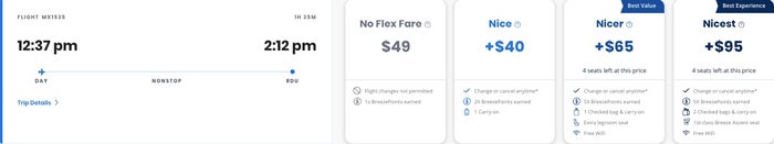 Breeze airways new route