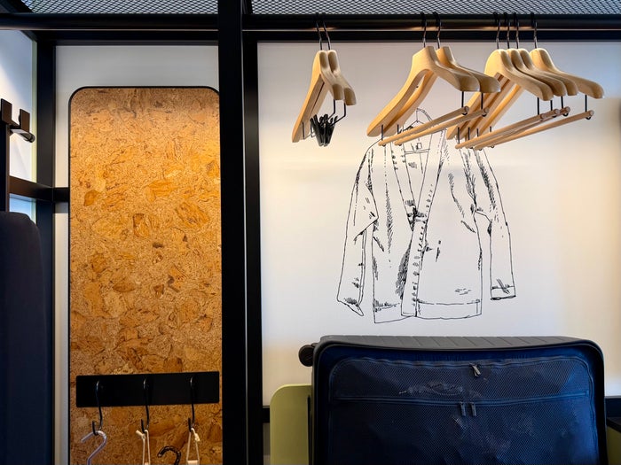 Caption by Hyatt Kabutocho Tokyo clothing rail