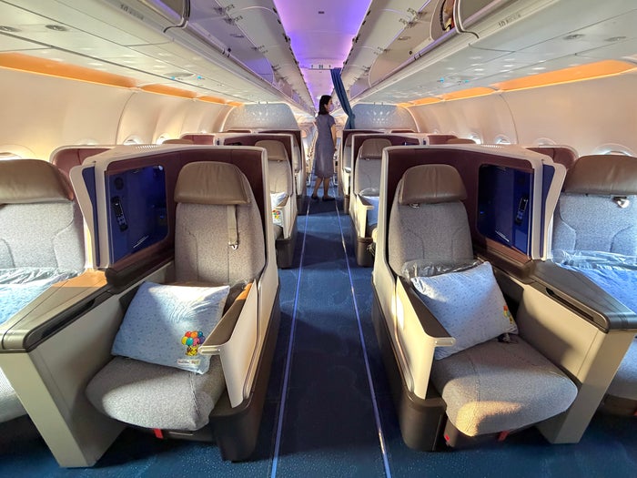 China Airlines Airbus A321neo business class cabin China Airlines Airbus A321neo business class cabin