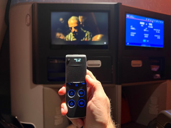 China Airlines Airbus A321neo business class handheld control