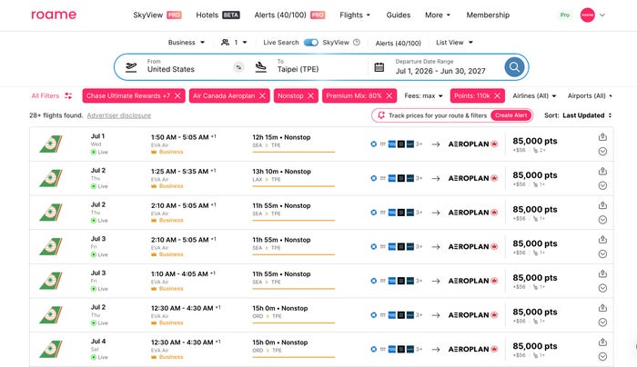 EVA Aeroplan Roame