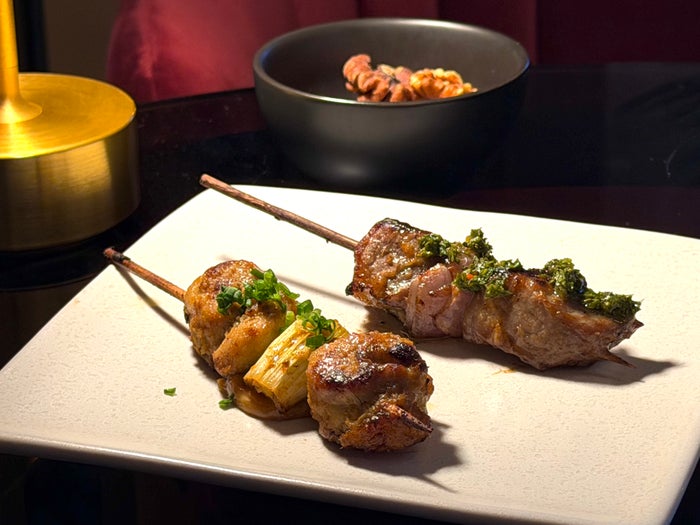 Fairmont Hanoi Gold Lounge Golden Hour skewers