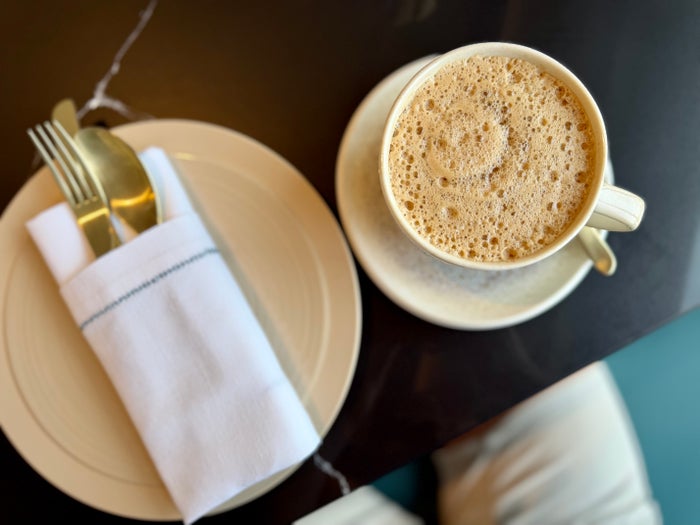 Fairmont Hanoi Gold Lounge Vietnamese coffee at breakfast