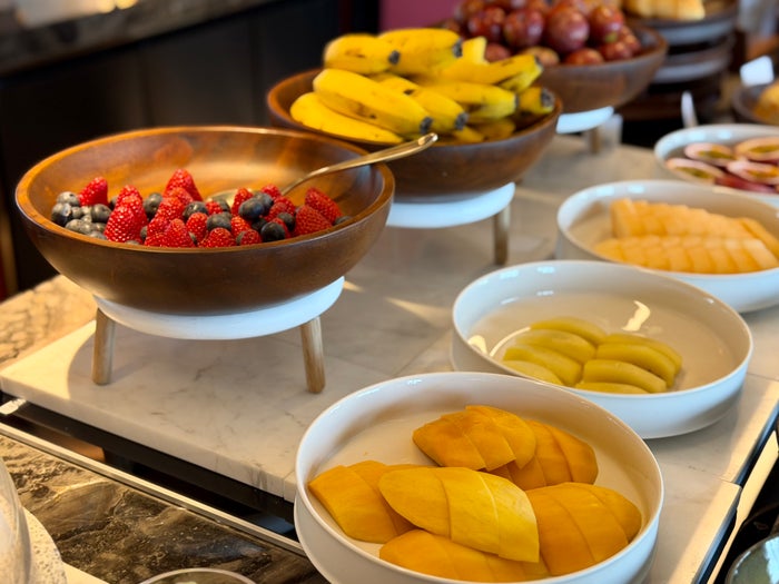 Fairmont Hanoi Gold Lounge breakfast fruit