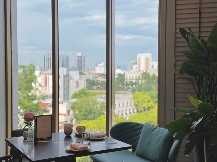 Fairmont Hanoi Gold Lounge breakfast view